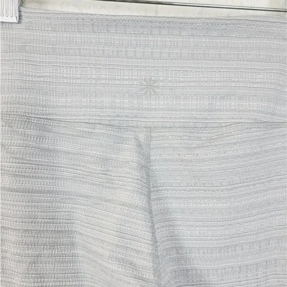 ATHLETA High-rise Jacquard Chaturanga Leggings | Light Gray | Textured | Size-S - Picture 10 of 11